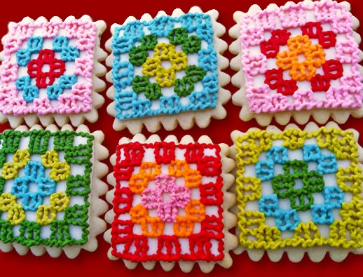 Granny Square Cookies