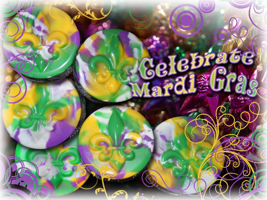 Mardi Gras Cookies