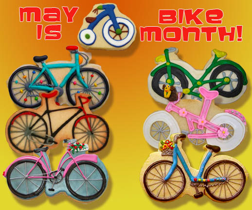 Bicycle Month Cookies